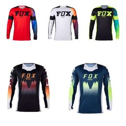 Men's T-shirts 2024 Ranger Fox Downhill Mountain Bike Jersey Enduro Motorcycle Off Road Long Motocoss Mx Bicycle L9in