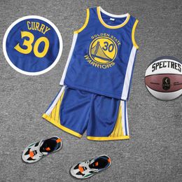 Pyjamas Childrens clothing set Warrior No.30 boys and girls basketball jersey junior school jersey team uniform training vest WX5.21