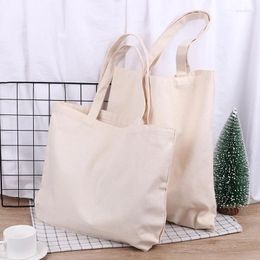 Shopping Bags Eco-friendly Canvas Bag Foldable Tote Shoulder Travel Beach Casual Reusable Women