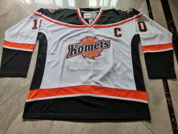 Hockey jerseys Physical photos Fort Wayne Komets 50TH DRYSDALE Men Youth Women High School Size S-6XL or any name and number jersey