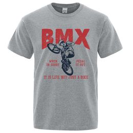 Men's T-Shirts Bmx It Is Life Not Just A Bike Casual Breathable T-shirts Men Women Cotton Tee Summer Loose Clothes Soft O-Neck Oversized Tops Y240522