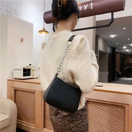 Bag Portable Women Small Shoulder Handbag Lady Travel Retro Solid Colour PU Purse For Outdoor Shopping Travelling Supplies Sale