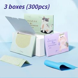 100300pcs Protable Face Oil Blotting Paper Matting Face Wipes Facial Cleanser Oil Control Oil-absorbing Face Cleaning Tools 240508