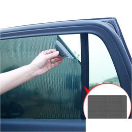 Car Sunshade 2Pcs/Pair Pvc Side Window Sunshades Electrostatic Sun Shade Sticker Sunsn Film Stickers Er Mobiles Accessories Drop Deliv Otzoq