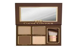 COCOA Contour Kit Highlighters Palette Nude Colour Cosmetics Face Concealer Makeup Chocolate Eyeshadow with Contour Buki Brush7940642