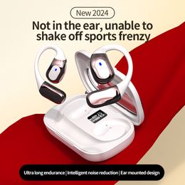 YW01 TWS Earhook Earphones Bluetooth 5.4 HiFi Stereo Sound Gaming In Ear Headphones Long Battery Life Waterproof Wireless Ear Hook Eearbuds