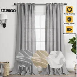 Curtain Boho Modern Style Linen Thicken Sheer Curtains For Bedroom Living Room Balcony Tulle Shading Window Set 2 Panel
