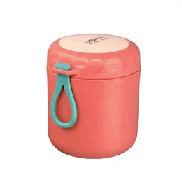 Storage Bottles Cabilock Stainless Steel Insulated Lunch Box Soup Holder Portable Food Containers For Picnic School Office (450ML Red)