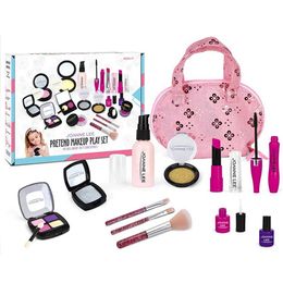 Beauty Fashion Girls Makeup Pretend Toy Set Princess Beauty Plastic Game House Makeup Washable Game Childrens Makeup Toys WX5.21