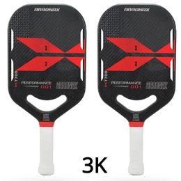 Arronax Pickleball Paddle Rackets Carbon Fiber Core Portable Gift Indoor Outdoor Racquet Cover Carrying Bag Ball Optional 240507