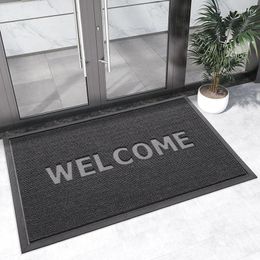 Carpets Anti Slip Rubber Front Door Mat Indoor Outdoor Welcome Mats For Home Entryway Easy Clean Stain Fade Resistant Entrance Doormat