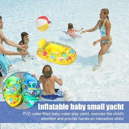 Inflatable Float Seat Baby Circle Toddler Swimming Ring Kid Child Swim Ring Accessories Water Fun Pool Toys 240508