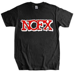 Men's T-Shirts 100% Cotton T Shirt NOFX Rock Band Mens T-Shirt Big Size Hip Hop Men Clothing Fashion Tshirt Male Summer Tee-shirt Oversize J240522