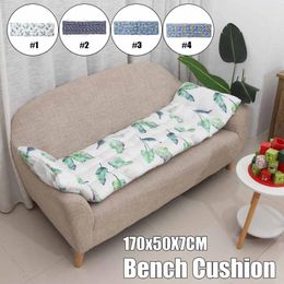Pillow Outdoor Bench Non-Slip Chaise Waterproof Overstuffed Soft Breathable Chair Pad Garden 170x50X7CM