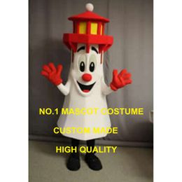 LIGHTHOUSE mascot costume hot sale cartoon white lighthouse pharos theme school anime costumes carnival fancy dress 2833 Mascot Costumes