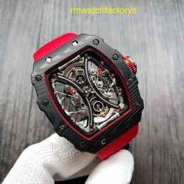 RM Sports Wrist Watch RM53-01 Mens Automatic Mechanical Tourbillon Movement Chronograph Dynamic Personality Watch Fully Hollowed Out the Dial RM5301