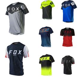 P9i5 Men's T-shirts Motocross Mountain Enduro Bike Clothing Bicycle Moto Downhill T-shirt Fox Ranger Men Cycling Jersey Mtb Shirts Bmx