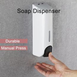 Liquid Soap Dispenser Non Perforated El Shower Gel Box Wall Mounted Disinfectant Shampoo Hand Press Bottle Home Accessories