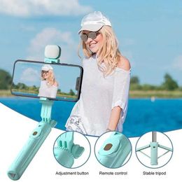 Selfie Monopods Portable Bluetooth selfie stick with 360 degree rotating universal joint remote control for mobile phone detachable tripod