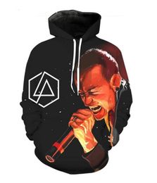 New Fashion Cool Sweatshirt Hoodies 3D Print Mens Womens Casual Linkin Park Chester Bennington Style Streetwear Clothes XLM043829528