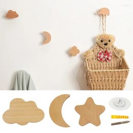 Hooks Creative Animal Cute Hook Japanese Adhesive Star Moon Hanging Clothes Nordic Decorative Handle Multifunctional