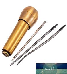 4pcsset Manual Sewing Awl Tool Home DIY Leather Work Sewing Needles Tapershank For Thick Canvas Leather Stitching Repairing Fac8078563