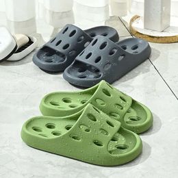Cheese Women in Slippers Hollow for the Bathroom Quick Drying Couple Non Slip Mens EVA Sandals Green Pin 8a6 Dryg P