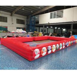 Free Ship Outdoor Activities 8x5m Customized Inflatable Snooker 33 air blow up Billiard Snooker pool for Sale Rtbjl