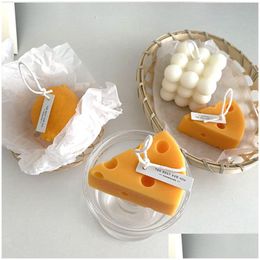 Candles Ins Fruit Scented Candle Decoration Home Chic Cheese Soy Wax Gift Cx220323 Drop Delivery Garden Decor Dhqsm