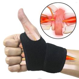 Wrist Support Wrap Weight Lifting Gym Cross Training Fitness Padded Thumb Brace Strap Power Hand Bar Wristband