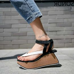 2024 Womens Suede Sandals Toe Peep Leather Belt Ankle Buckle Platform Wedge High Heel Shoes Slingbacks 10style 977