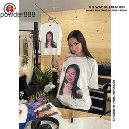 2024 Designer Fashioncry Girl Natasha Had Bad Day Crybaby Printed Loose T-shirt Short Sleeved