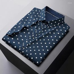 Men's Casual Shirts Arrival Summer High Quality Cotton Fashion Male Wave Point Formal Men Short Sleeve Super Large Plus Size M-8XL