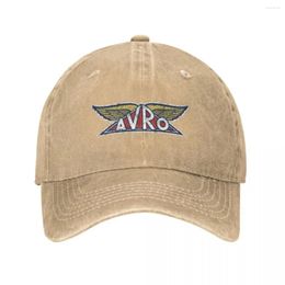 Berets Avro Logo Vintage Baseball Caps Fashion Denim Fabric Hats Outdoor Adjustable Casquette Streetwear Cowboy Hat For Unisex