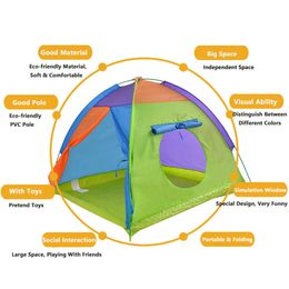 Children Tent Wigwam Large Kids Camping Tents Tipi Baby Outdoor Waterproof Play tent Little House Teepee For Kid