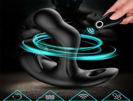 Remote Control Prostate Massage Vibrator Sex Toys For Men 360 Degree Rotating Vibrating Butt Plug Prostate Massager Anal Toys 20125110255