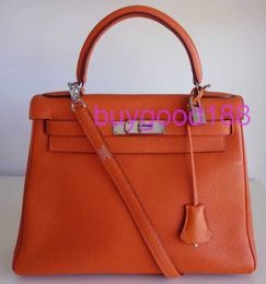 10A Biridkkin Designer Delicate Luxury Women's Social Travel Durable and Good Looking Handbag Shoulder Bag 28 Orange Bag