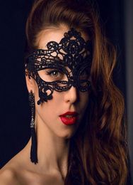 42 Styles Fashion Sexy Lady Lace Mask Black Cutout Eye Masks Colorful Masquerade Fancy Mask Halloween Venetian Mardi Party Costume8814096
