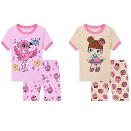Pyjamas Little girl Pyjama set short sleeved Pyjamas 100% pure cotton Pyjamas WX5.21