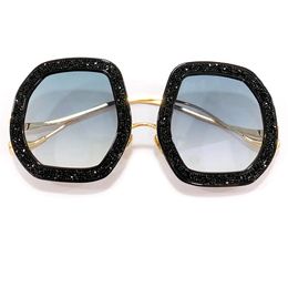 2022 Oval Full Frame Sunglasses Women Fashion Famous Brand Glasses Design Luxury Oculos with Diamonds on The Frame 286n