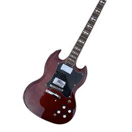 SG China electric guitar SG wine red colour Factory direct sales can be customized Free shipping