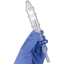 BAOLU NC012 Hookahs Glass Pipe kit with 10mm 14mm Quartz Tips Keck Clip Hookahs Dab Rig Reclaimer Glass Bong for Smoking