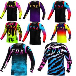 Pyx1 Men's T-shirts 2024 New Enduro Mtb Cycling Sleeve Jersey Downhill Shirt Camiseta Motocross Mx Mountain Bike Clothing Rangerfox