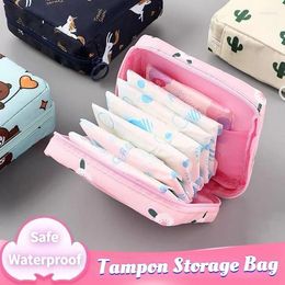 Storage Bags Women Tampon Bag Cute Sanitary Pad Pouch Ladies Mini Cosmetic Makeup Girls Holder Organiser