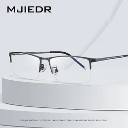 Sunglasses Frames Ultra Light Titanium Alloy Half Frame Glasses Men's Business Retro Casual Rectangle Optical Eyeglasses Prescription