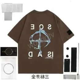 Solid Colour Men S Stone Embroidered T Shirt Cotton Summer Pullover Hoodie With Compass Armband