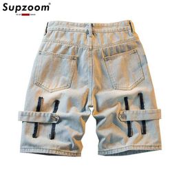 Men's Shorts Supzoom New Arrival Hot Sale Top Fashion Zippers Summer Loose Trendy Youth Casual Cargo Retro High Street Denim Shorts Men J240522