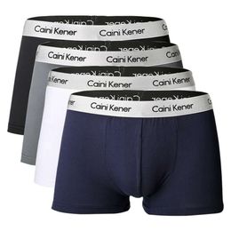 MUITAS PONTAS 4PCS Men Boxers Man Short respirável curto flexível confortável calcinha adorável 220826