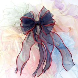 Free delivery of 12 beautiful fairy princess hair bow buckets fashionable organic ribbon bows sweet mesh hair accessories 240521