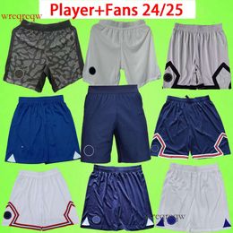 Fan Player versione 2024 2025 MBAPPE Shorts calcio 21 22 23 24 25 A traslocare i pantaloni da calcio G.ramos Kolo Muani Hakimi Zaire-Emery Short de Foot 4th White